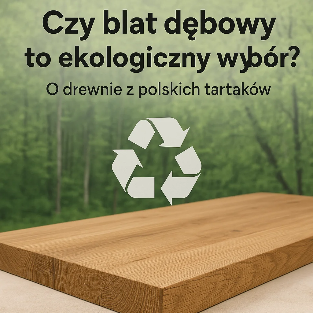 Czy blat dębowy to ekologiczny wybór? O drewnie z polskich tartaków
